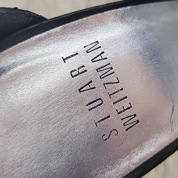 STUART WEITZMAN Nudistsong Black Lesther  Sandal - Picture 4 of 10